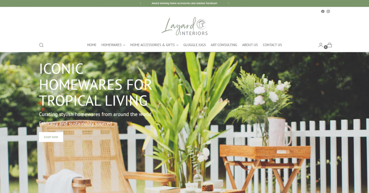 Layard Interiors: Ethical Tropical Homewares and Interior Accessories in Singapore