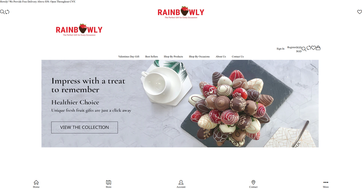 Rainbowly: Fresh Fruit Bouquets and Edible Arrangements in Singapore