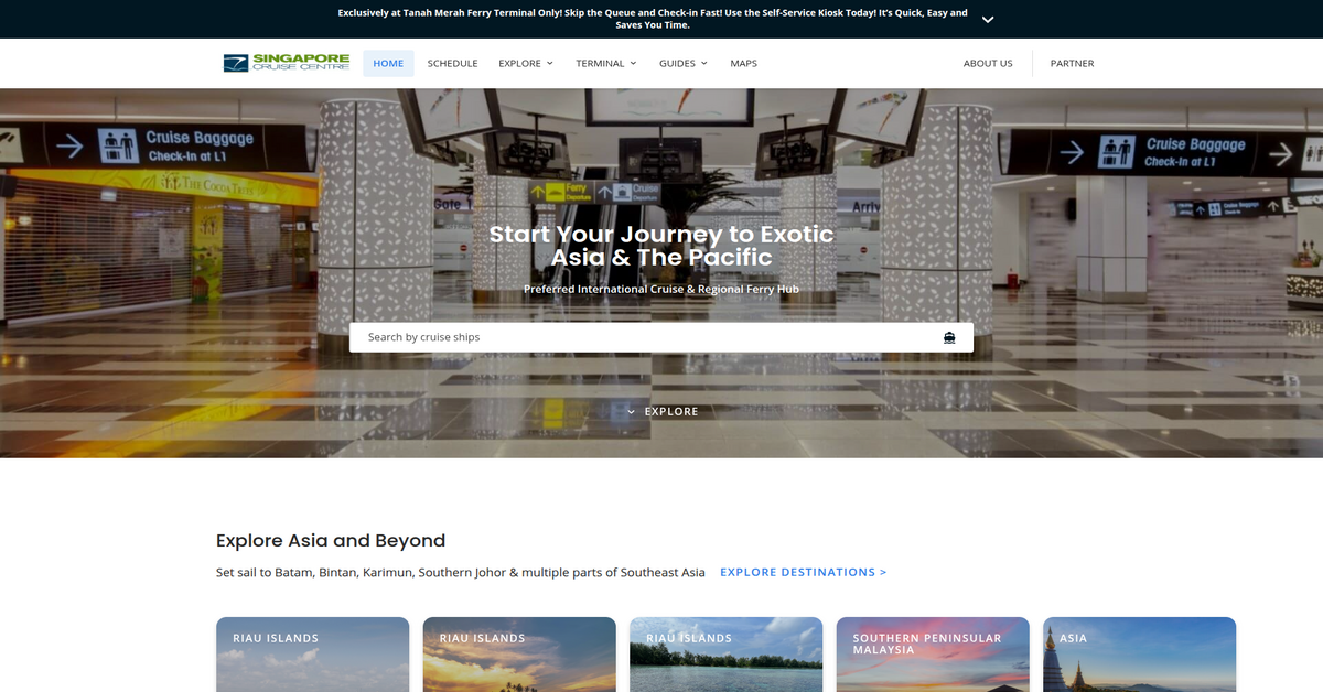 Singapore Cruise Centre: Your Gateway to Ferries Cruises and Regional Getaways in Singapore
