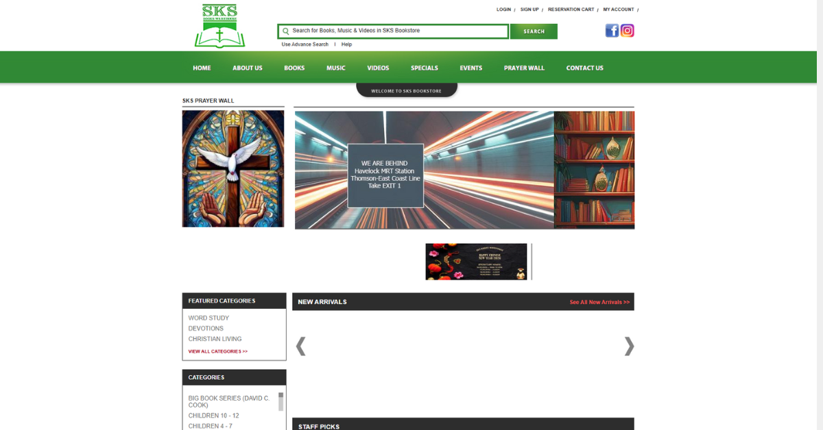SKS Books Warehouse: Leading Christian Bookstore in Singapore