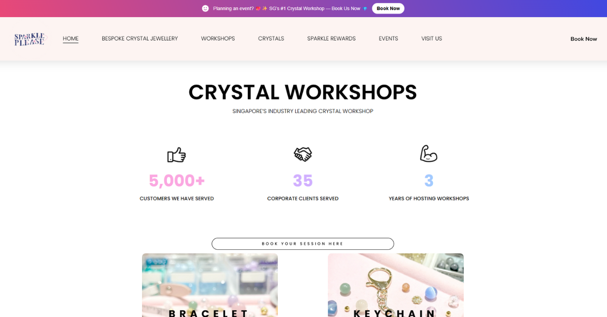 Sparkle Please: Crystal Workshops and Jewellery in Singapore
