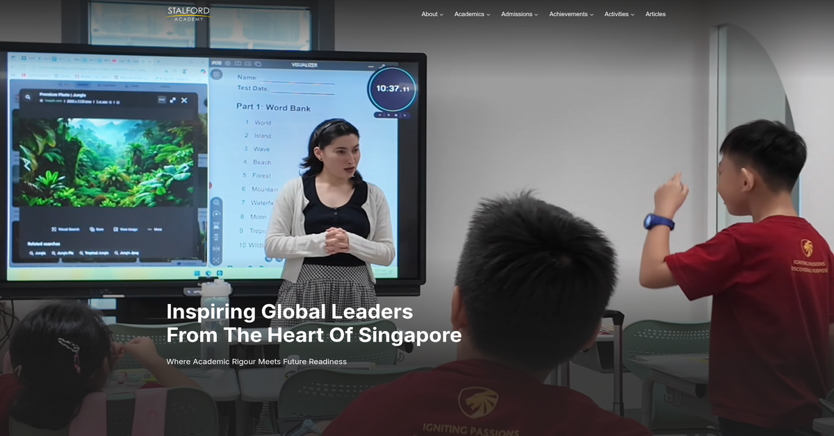 Stalford Academy: Cambridge International School Nurturing Global Leaders in Singapore